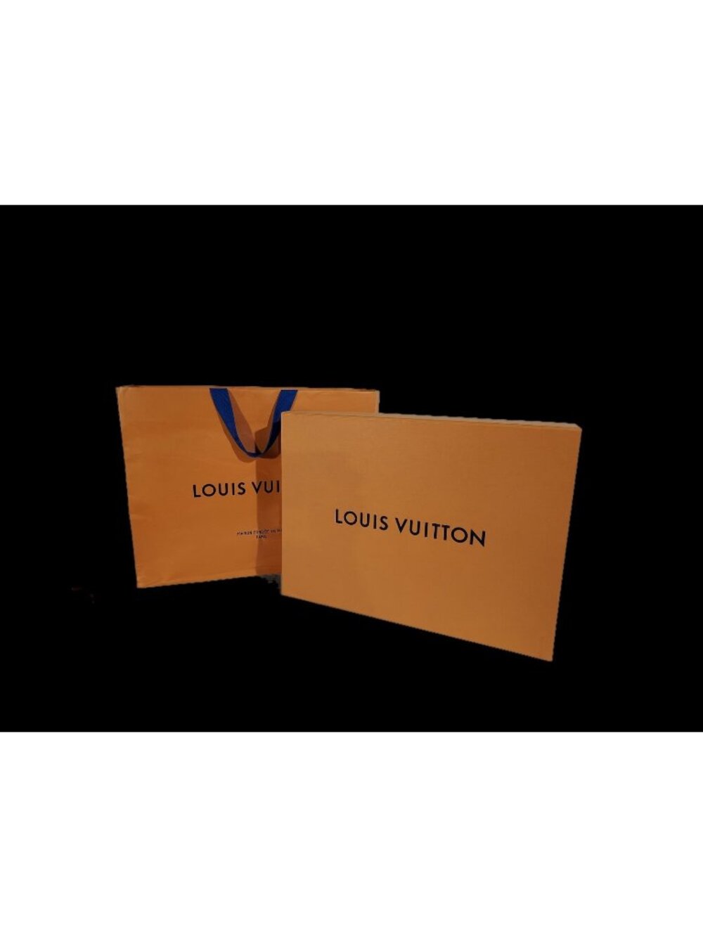 Louis Vuitton Empty Magnetic Storage Box 18.5x14x3 Felt Dust Shopping Bag Ribbon